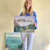 Violet Sky Over Crystal Cove 11"x14" - Image 3